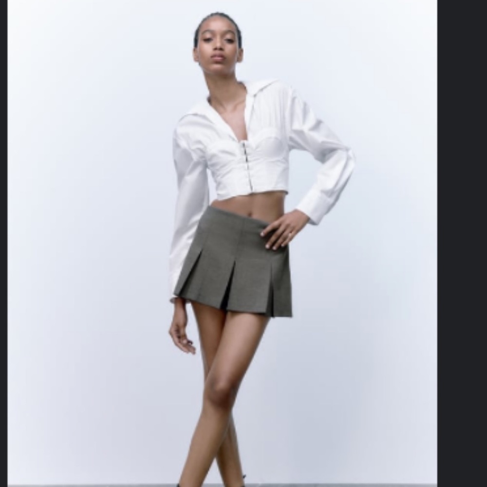 Zara pleated skort